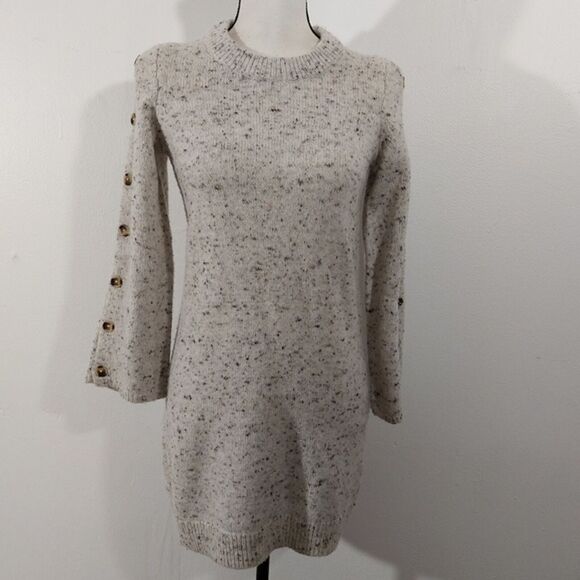 Madewell Sweaters - Madewell Donegal Bell Style Button-Sleeve Wool Blend Sweater-Dress Size XS